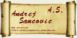 Andrej Samčović vizit kartica